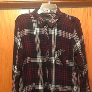 Rails Red, Black and White  Plaid Flannel